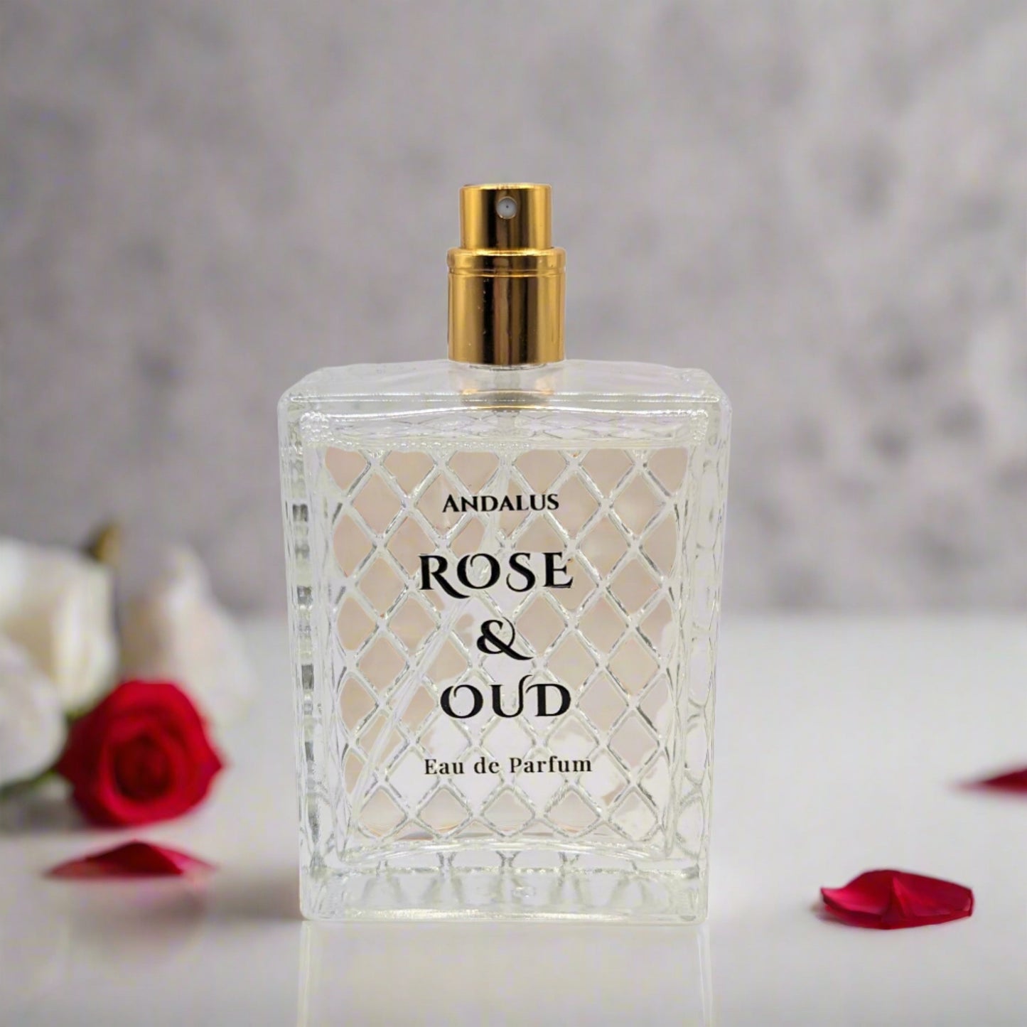 Rose & Oud 100mL perfume bottle